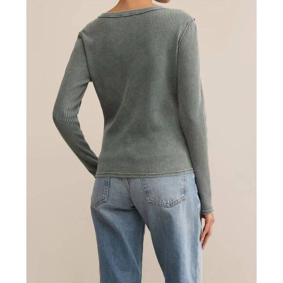 NEW Z SUPPLY arlet mini thermal top in hunter green - Picture 6 of 7